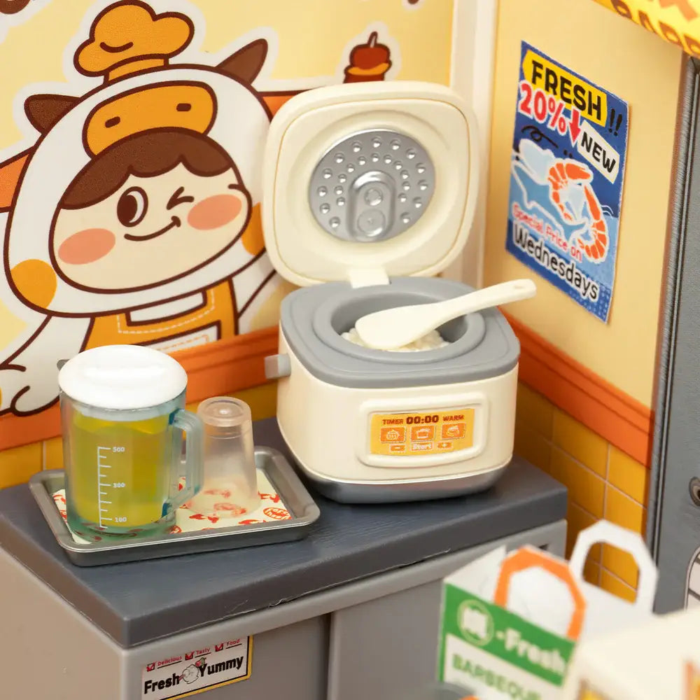 DW022 Rolife Night Out Food Stall DIY Miniature House