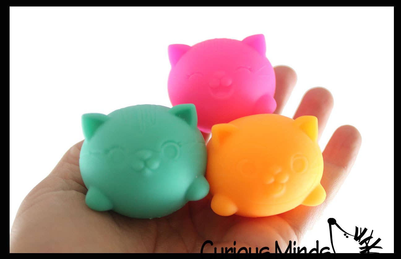 NeeDoh Teenie Cool Cat Groovy Soft Doh Filled Stretch Ball -