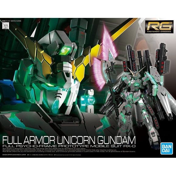 Gundam: Full Armor Unicorn RX-O Model Kit - [RG]