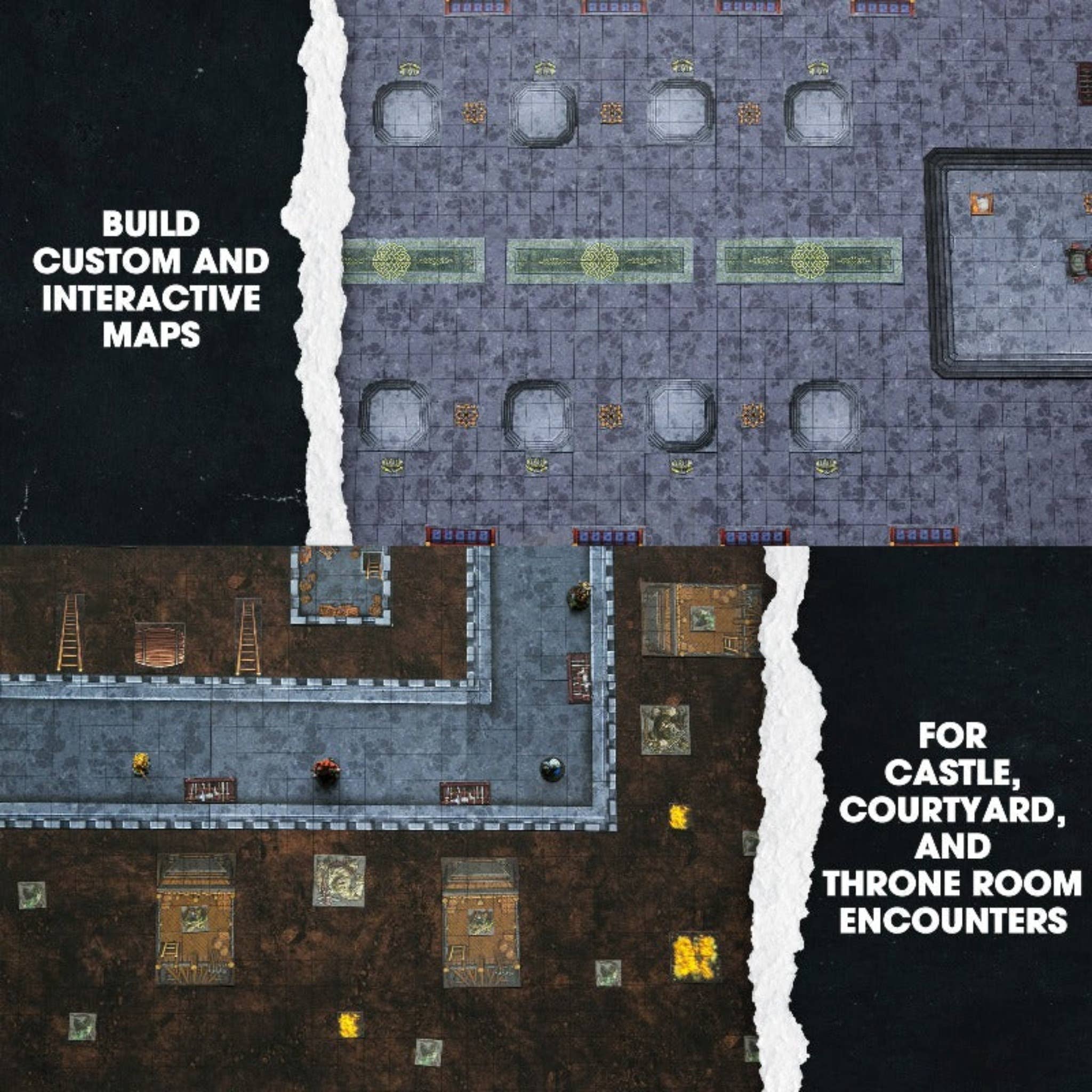 Dungeon Craft - Castles & Keeps Book 2D Terrain for DnD RPG