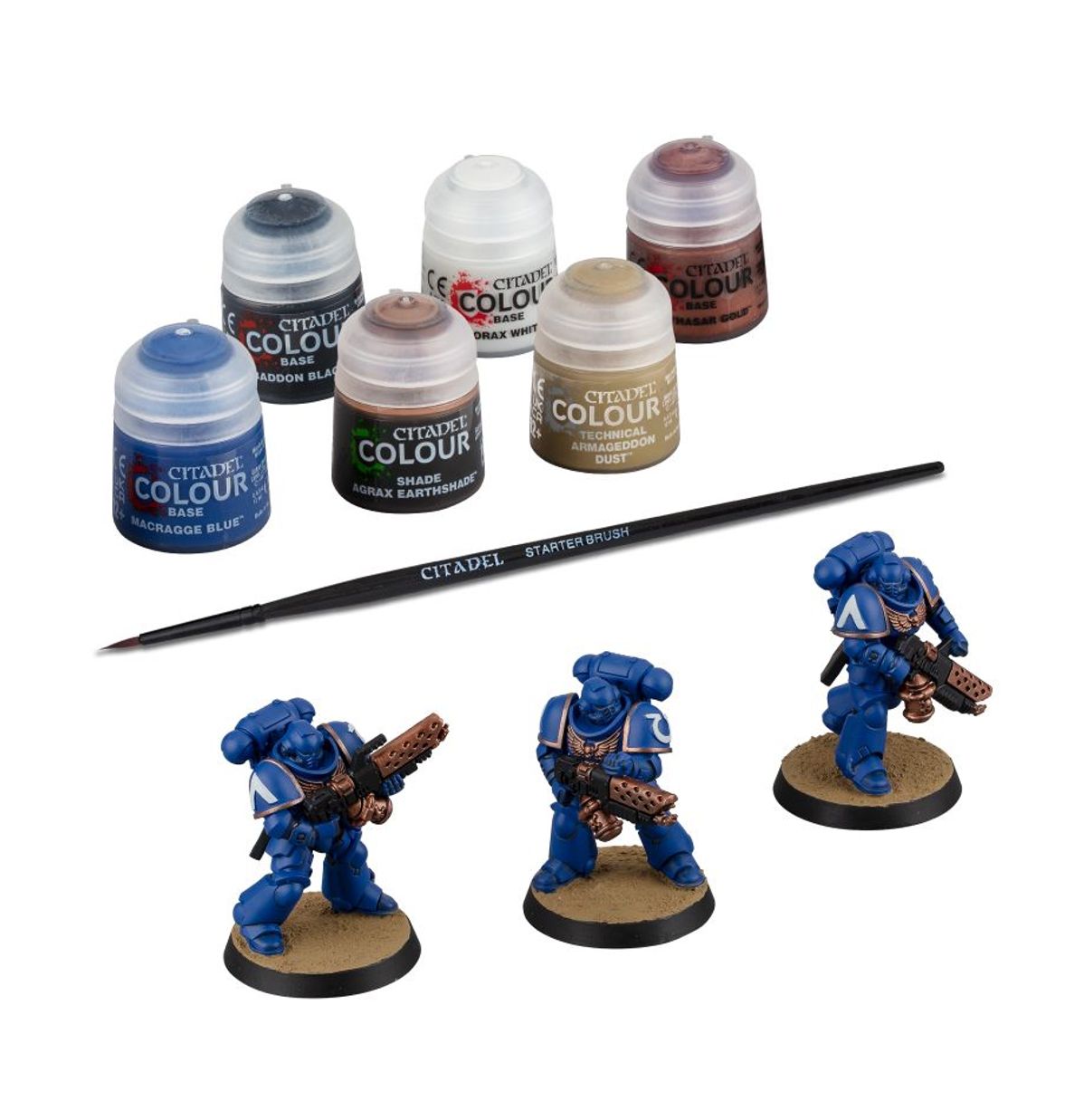 Warhammer 40k: Space Marines - Infernus Marines + Paints