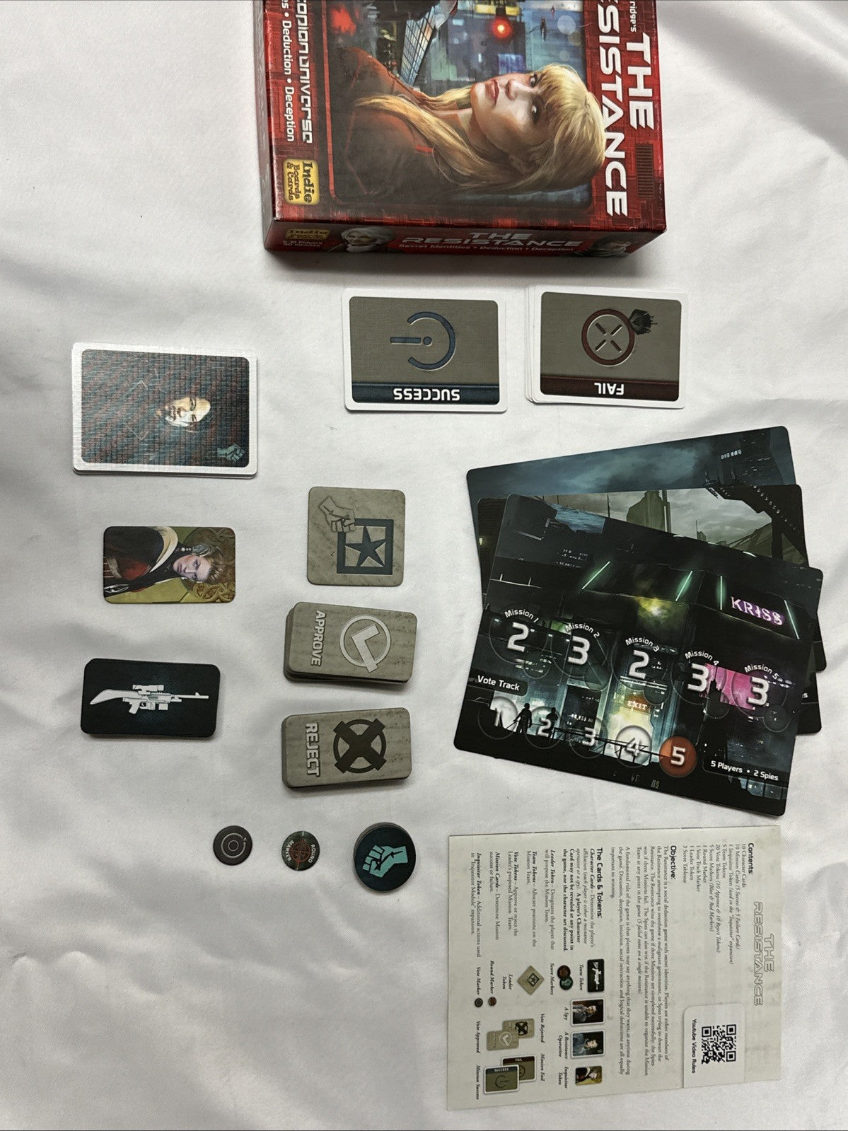 The Resistance The Dystopian Universe Strategy Card Game COMPLETE MR1810W2