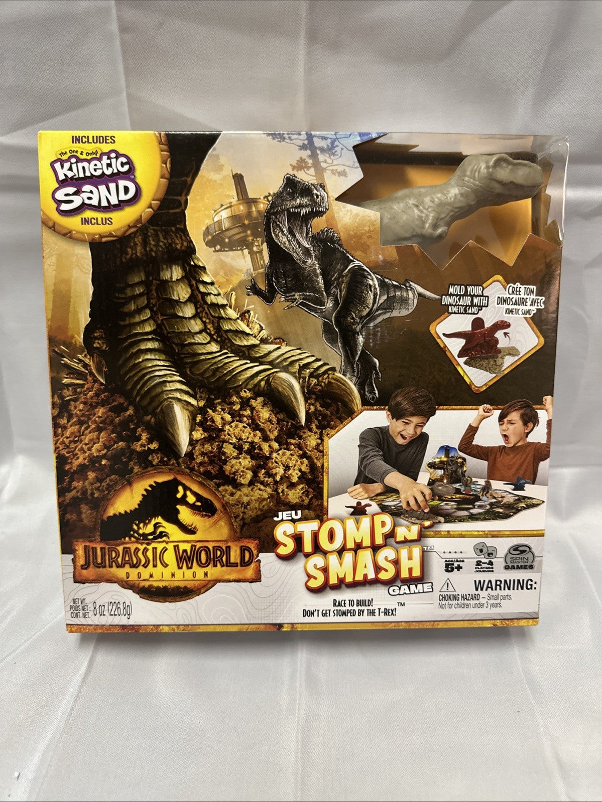 Jurassic World Dominion Kinetic Sand Stomp N Smash Game New Sealed PW0130WH0