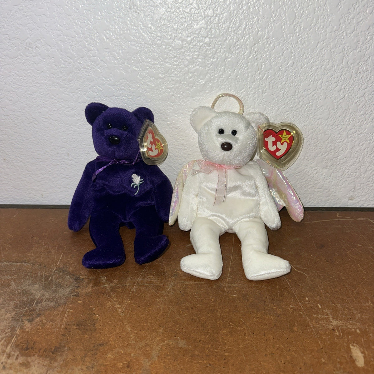 Ty Beanie Buddy Halo Angel Bear & Princess Diana Plush Toy - JJ-1-30