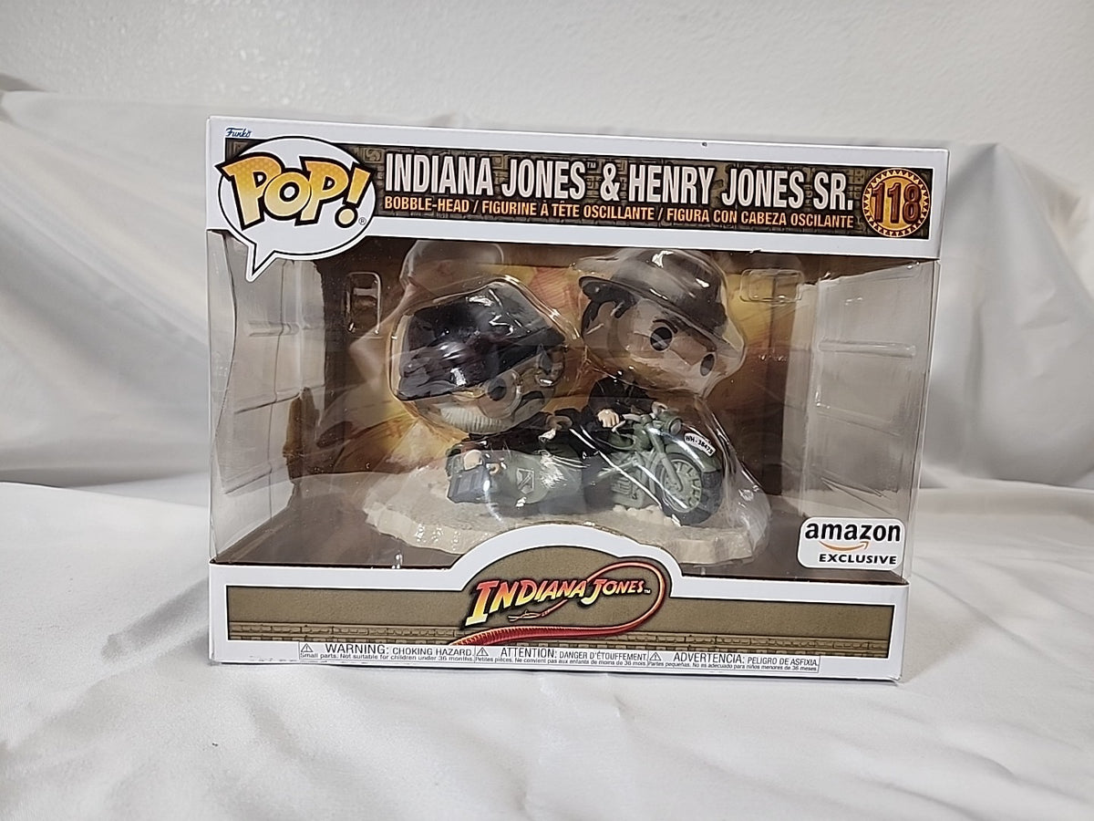 Funko Pop Indiana Jones & Henry Jones Sr. #118 Bobble Head Amazon JJ-B050