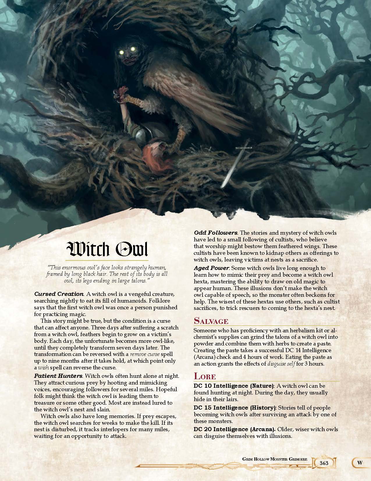 Grim Hollow: The Monster Grimoire