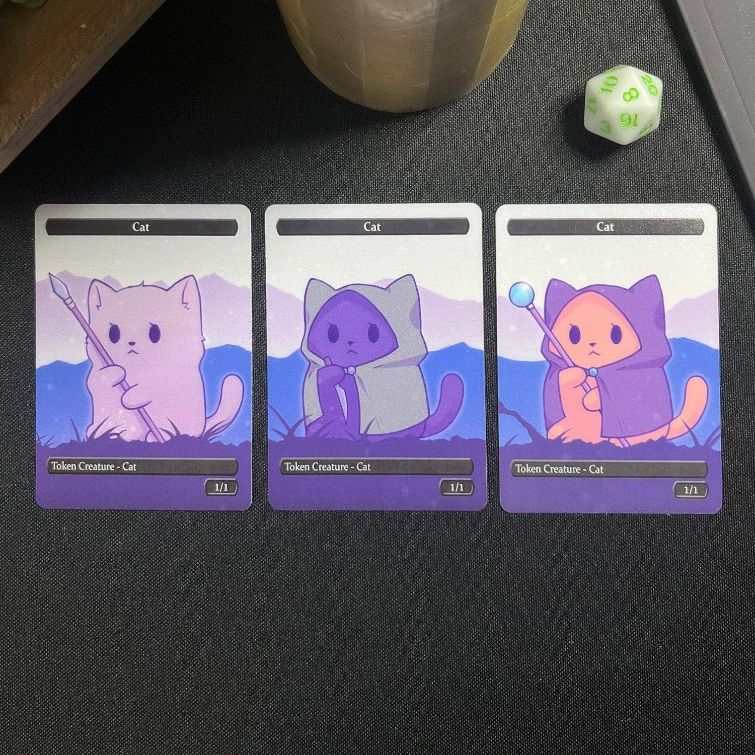 Caverns & Calicos Mana Cats Spirit & Cat Token Set