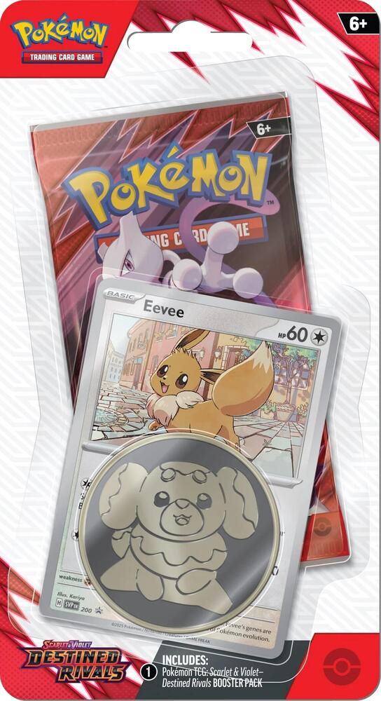 Pokemon TCG: Destined Rivals Single Pack Blister with Coin