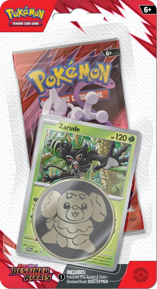 Pokemon TCG: Destined Rivals Single Pack Blister with Coin