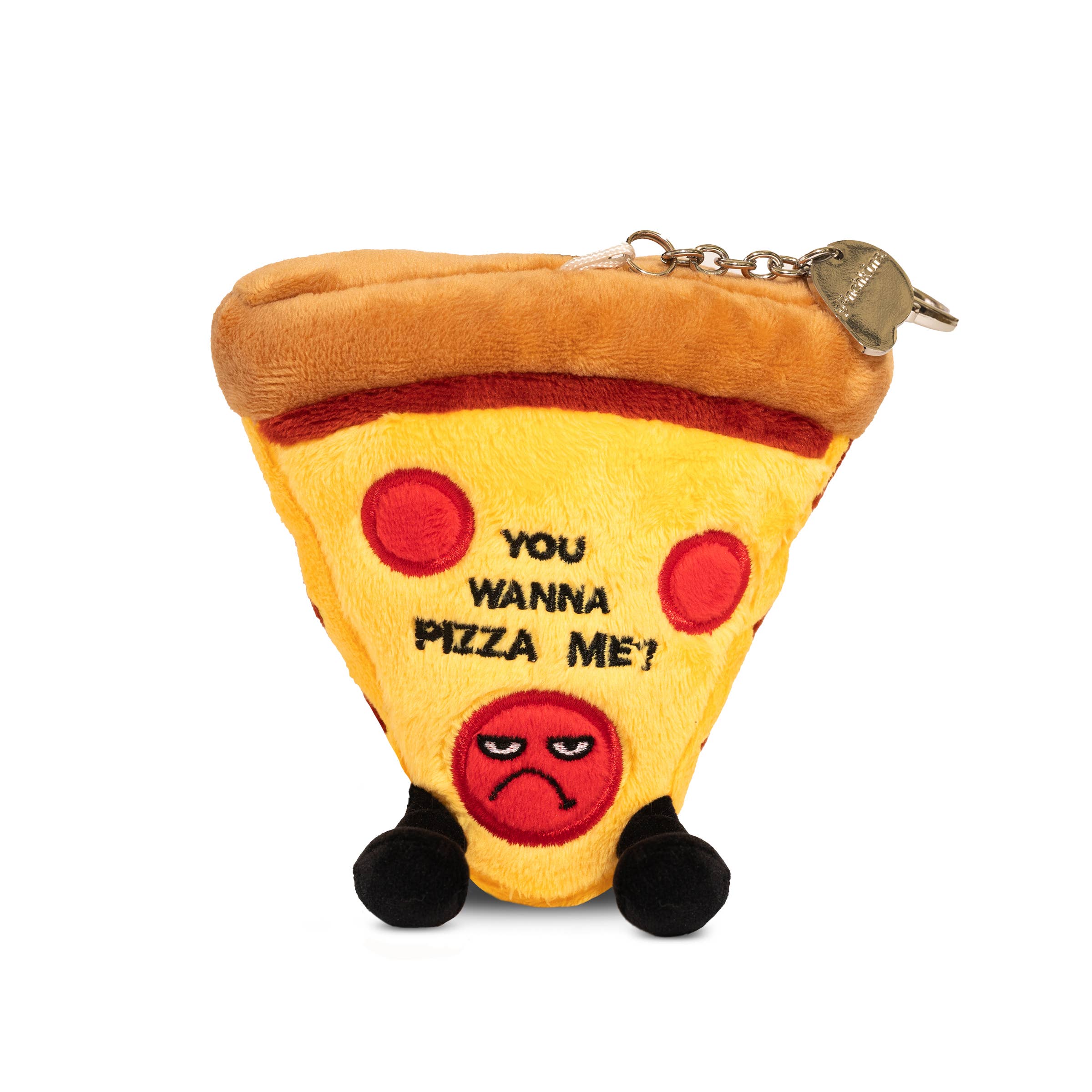 Funny Pizza Plush Bag Charm  Soft Cuddly Toy Cute Gift