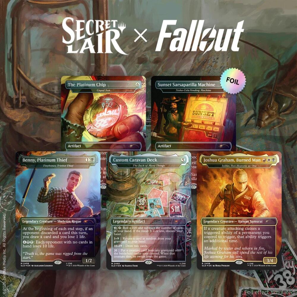 Magic the Gathering: Fallout - Secret Lair - Welcome to New Vegas - Traditional FOIL