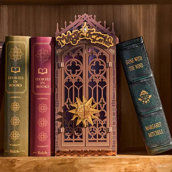 TGB14 Rolife Magic Fantasy Corner DIY Book Nook Shelf Insert