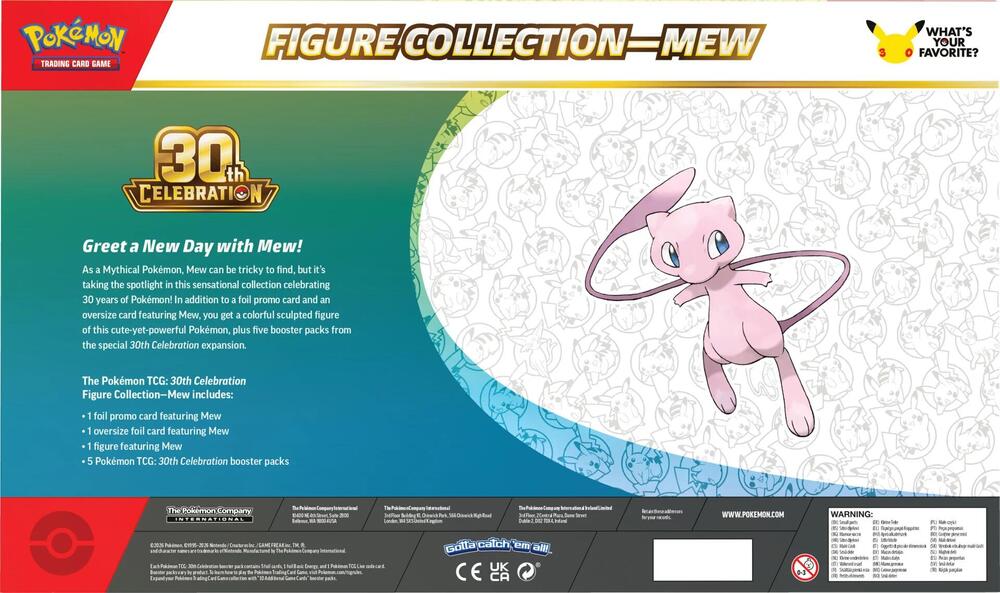 Pokemon TCG: 30TH Celebration Figure Collection : Mew