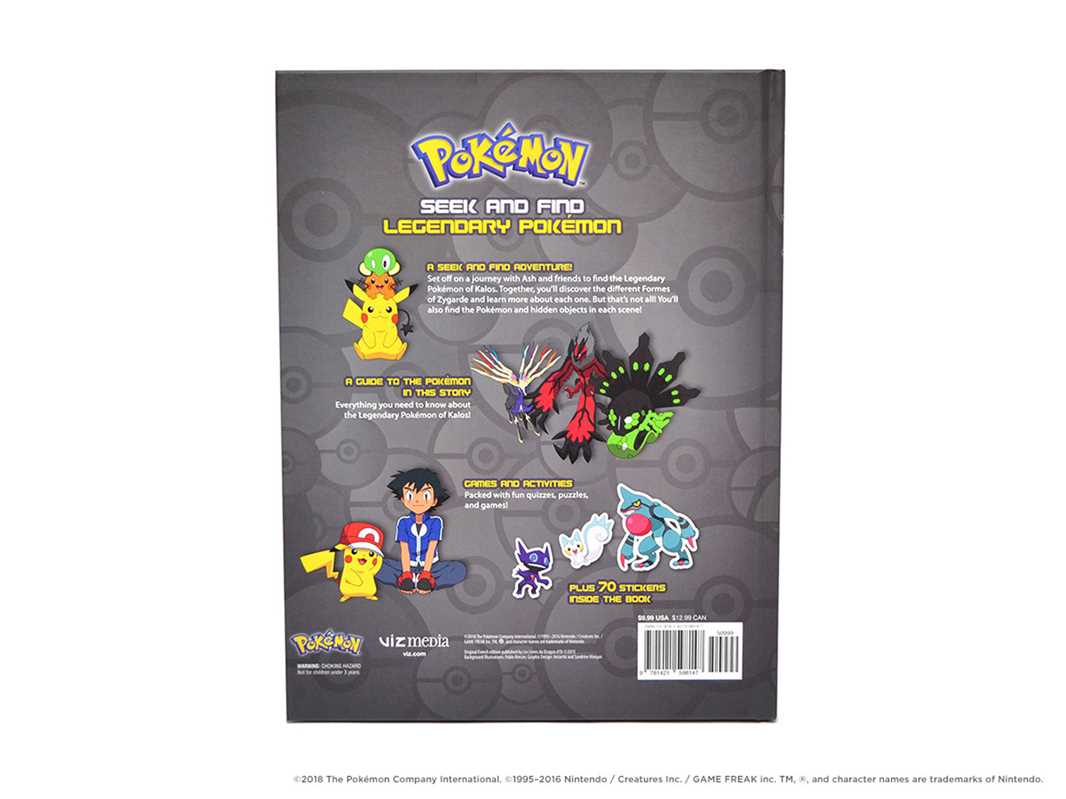 Pokémon Seek and Find: Legendary Pokémon by Viz_Unknown