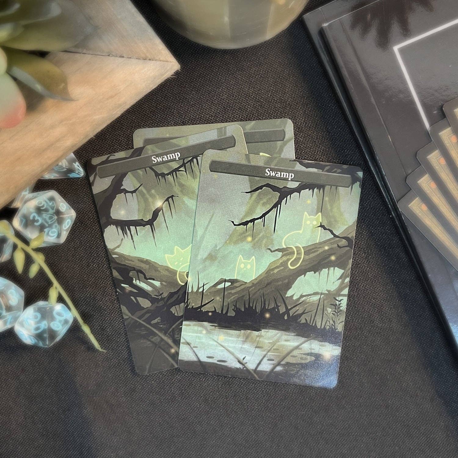 Caverns & Calicos Mana Cats Swamp - Land Proxy Set