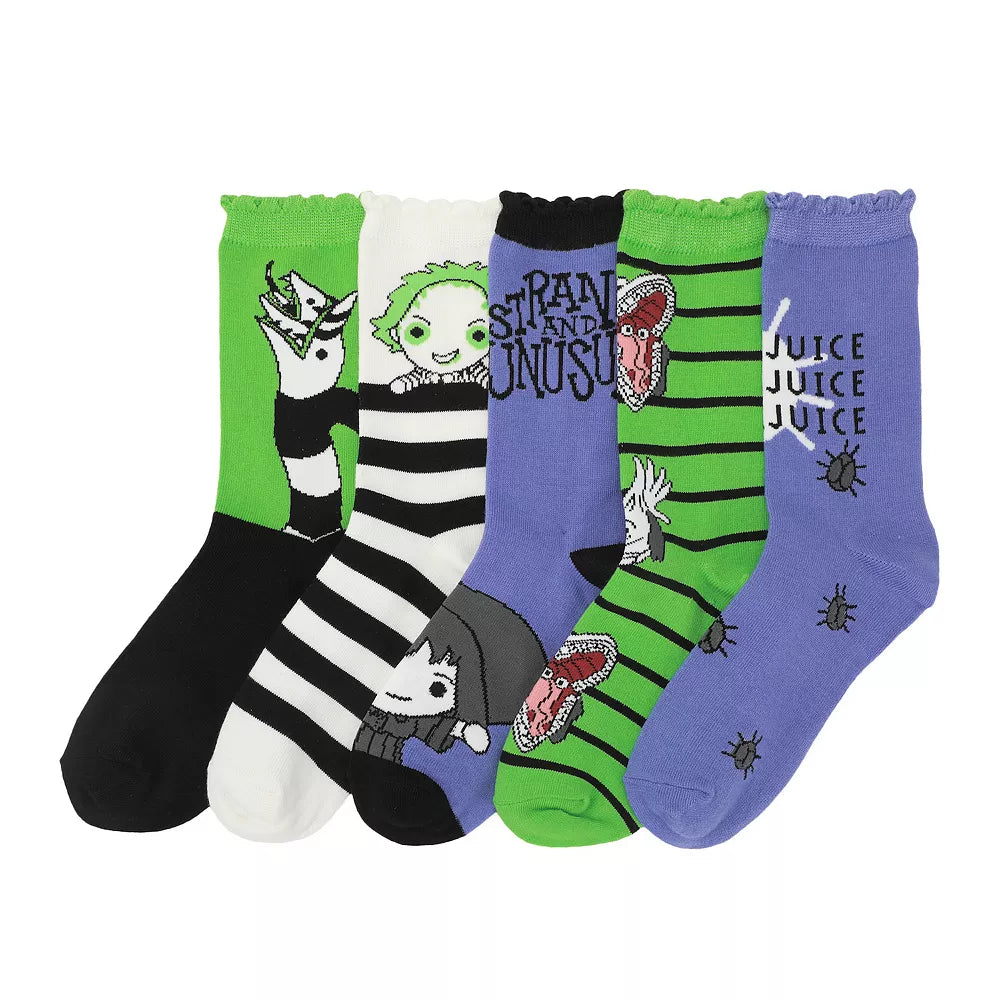 Beetlejuice Crew Socks
