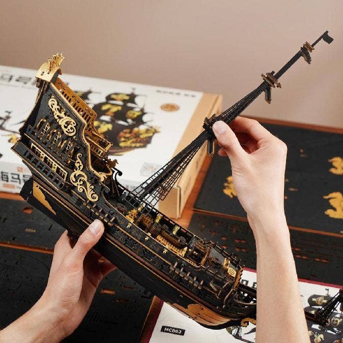 MCB02 ROKR The Seahorse Barque 3D Wooden Puzzle