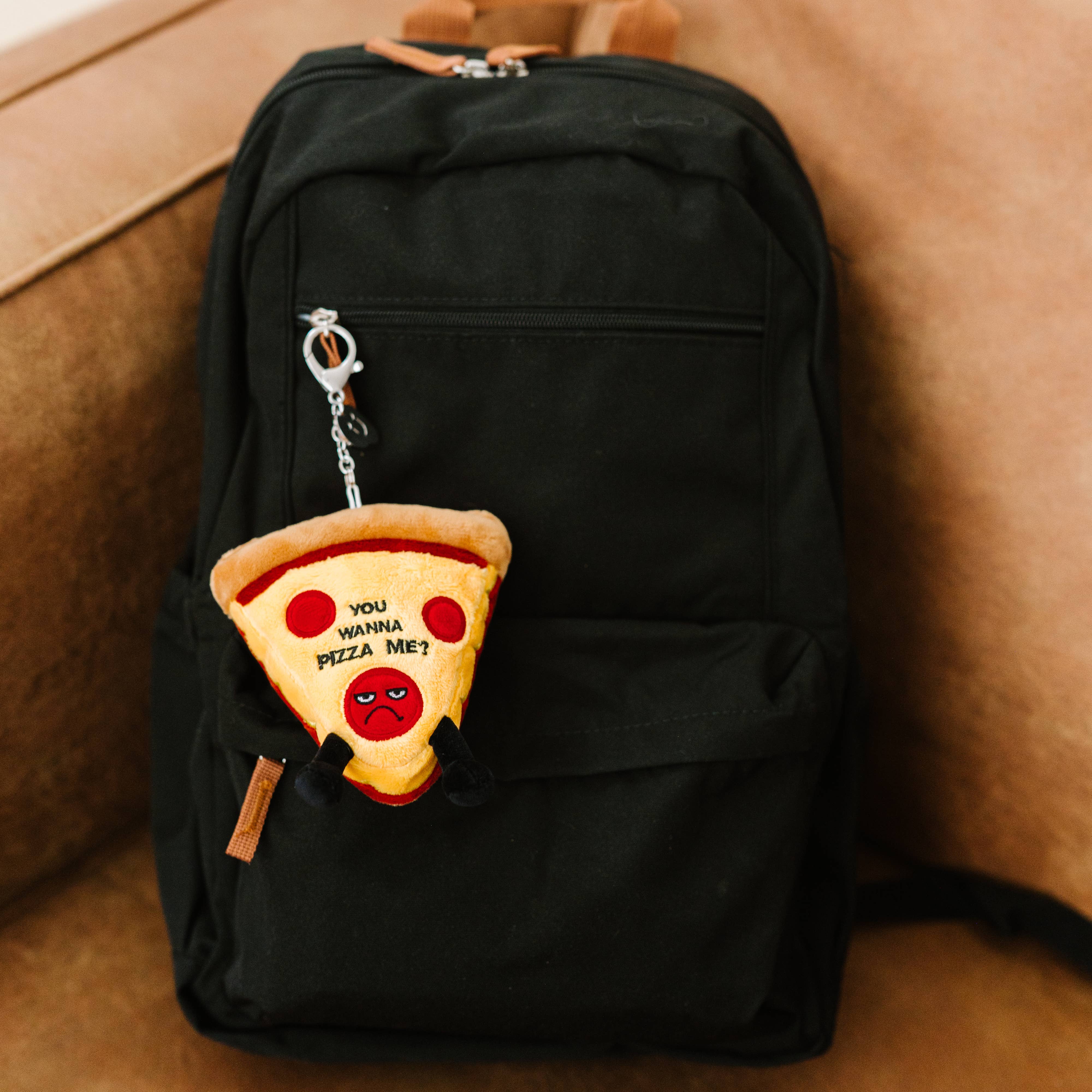 Funny Pizza Plush Bag Charm  Soft Cuddly Toy Cute Gift