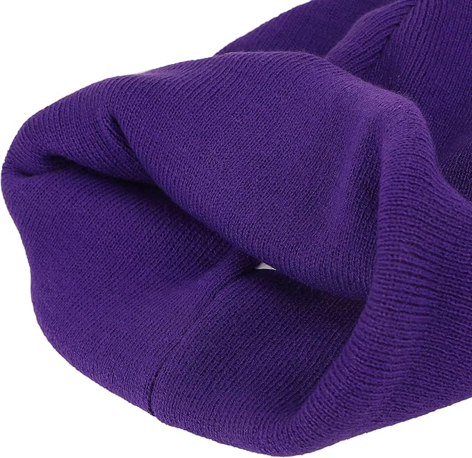 Pokemon Gengar Face Embroidery Acrylic Knit Standard Cuff Beanie