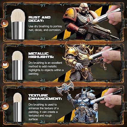 Paint Brushes Drybrush 10pcs