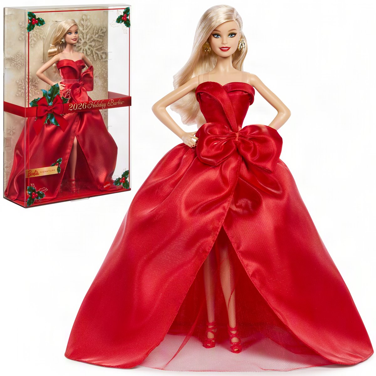 Barbie 2026 Holiday Barbie Doll with Blonde Hair