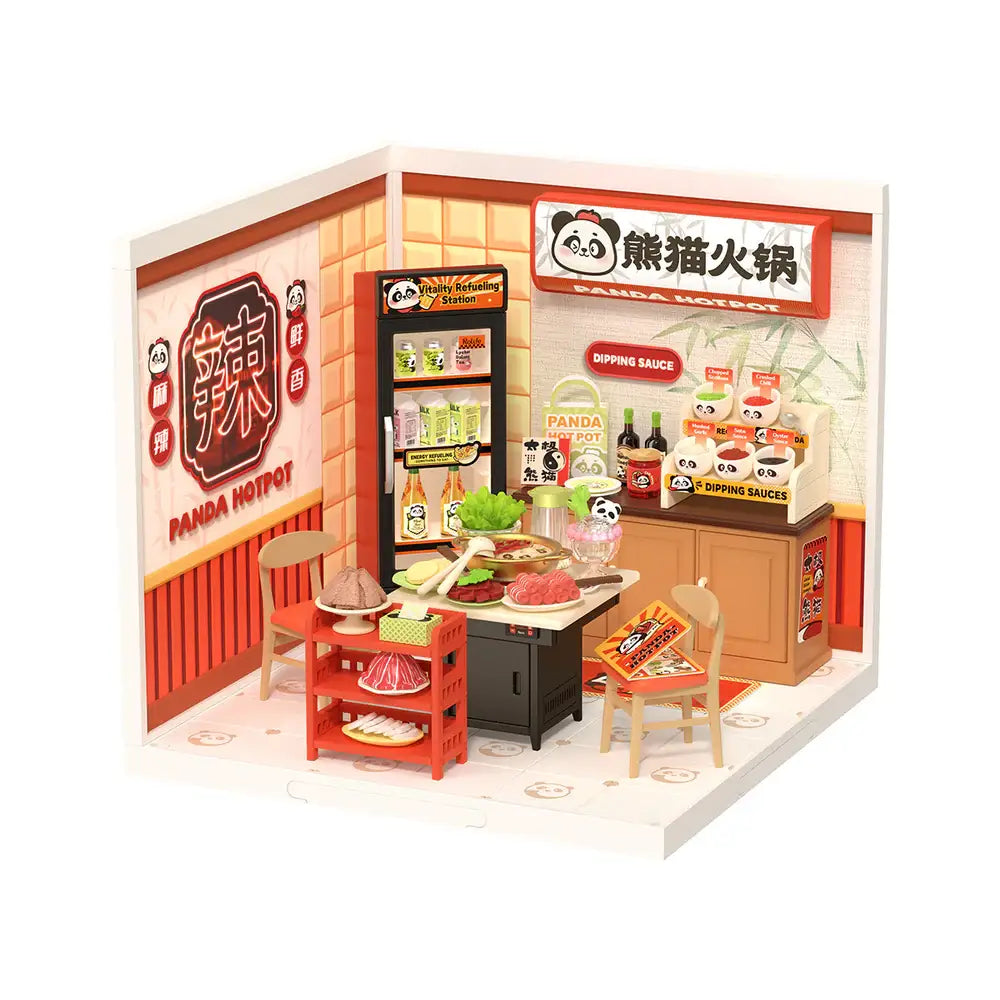 DW020 Rolife Panda Hot Pot DIY Miniature House