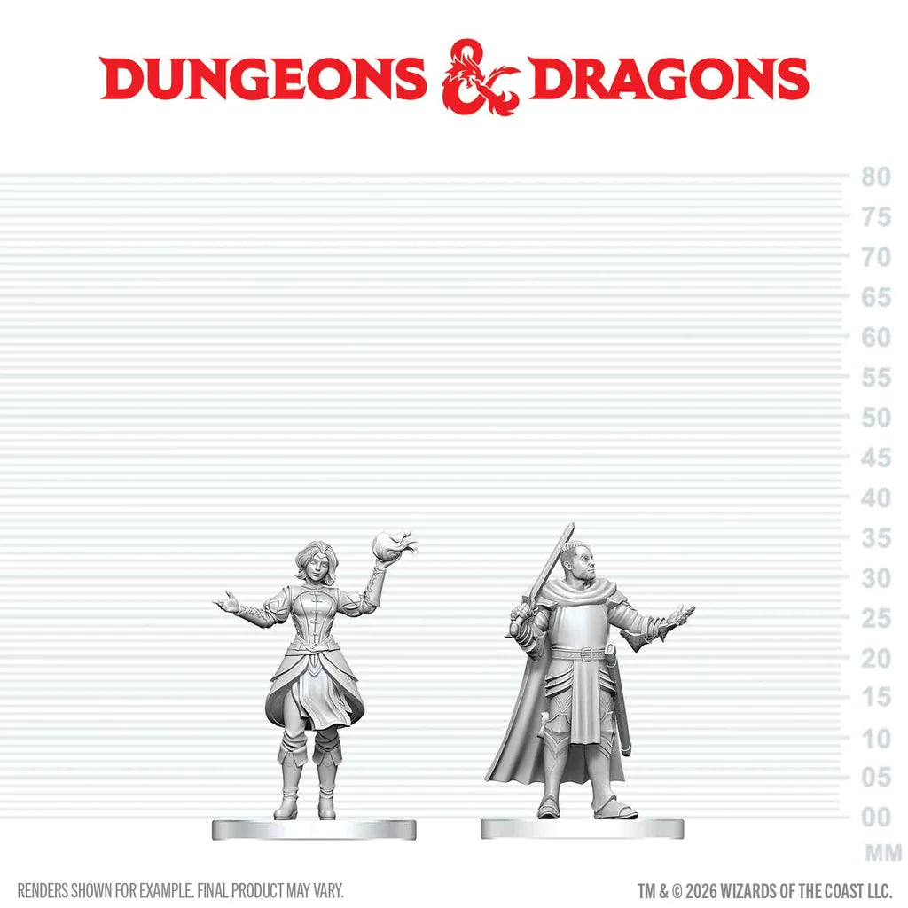 WizKids D&D: Mini Knight & Mage Apprentice