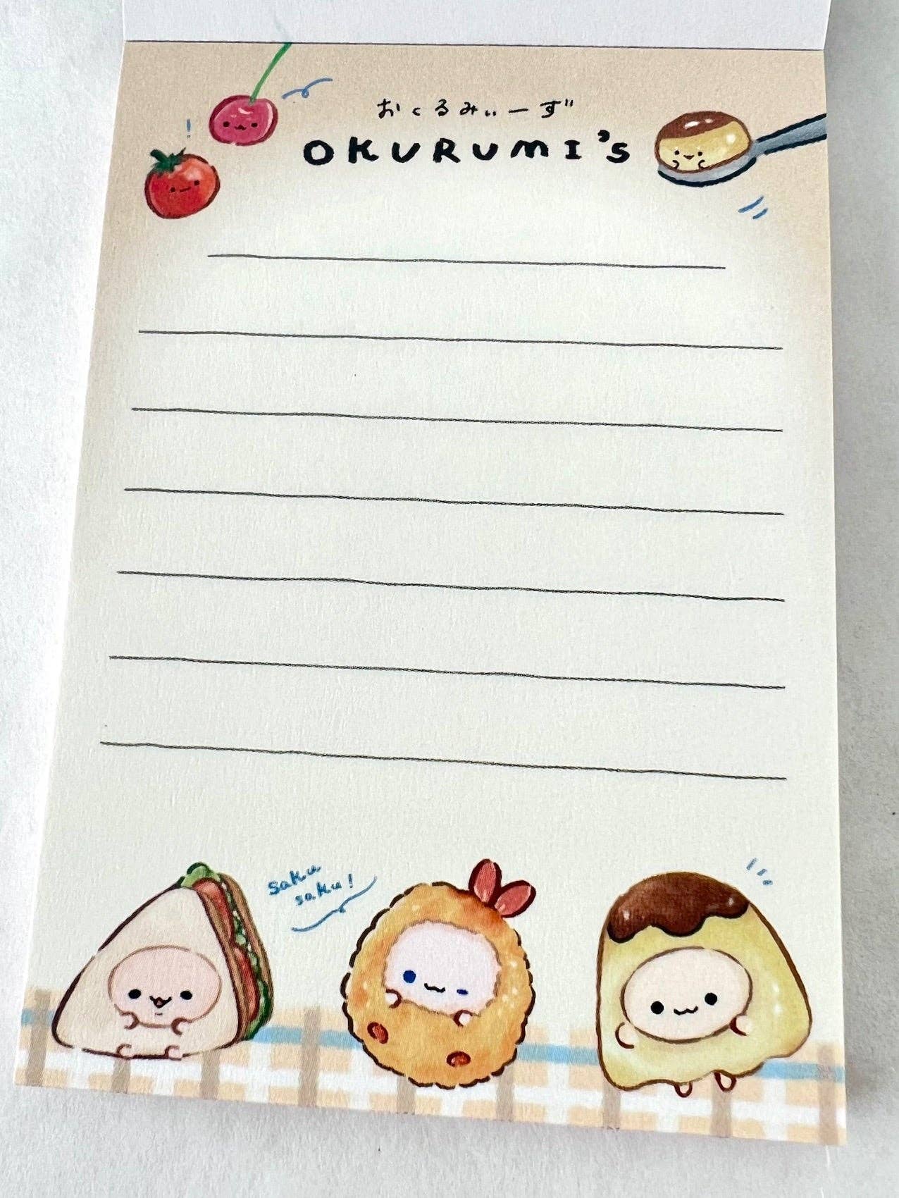 Food Buddy Resturant Okurumi Mini Notepad-10