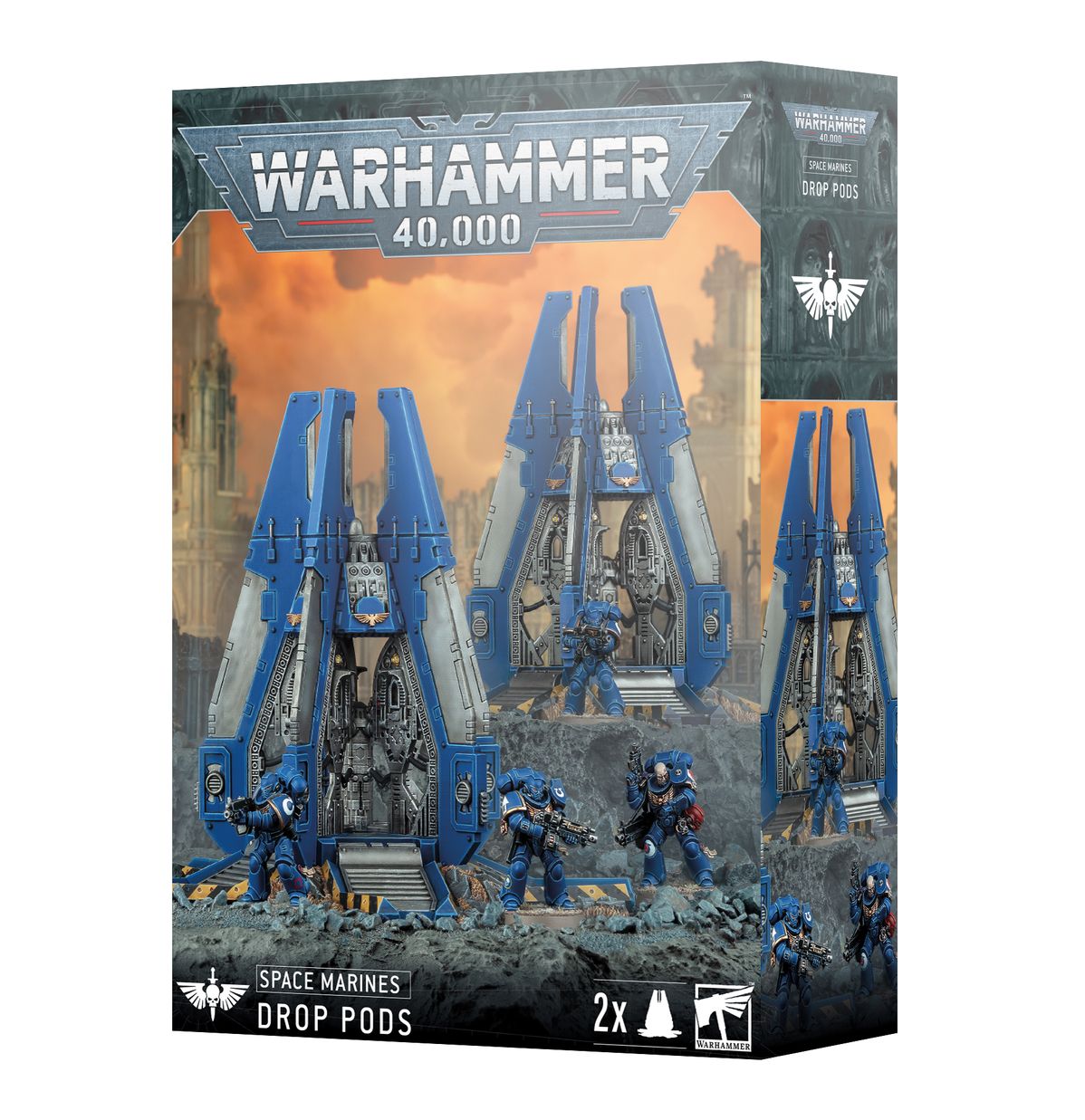 Warhammer 40000 Space Marines Drop Pods