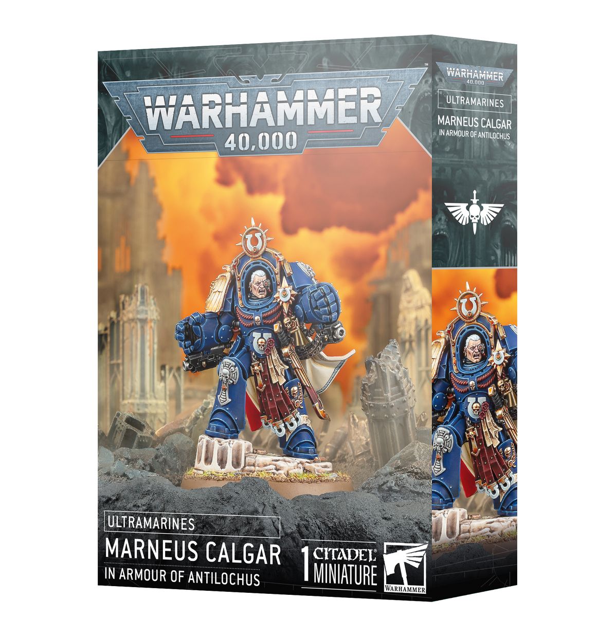 Warhammer 40000 Ultramarines Marneus Calgar In Armour Of Antilochus