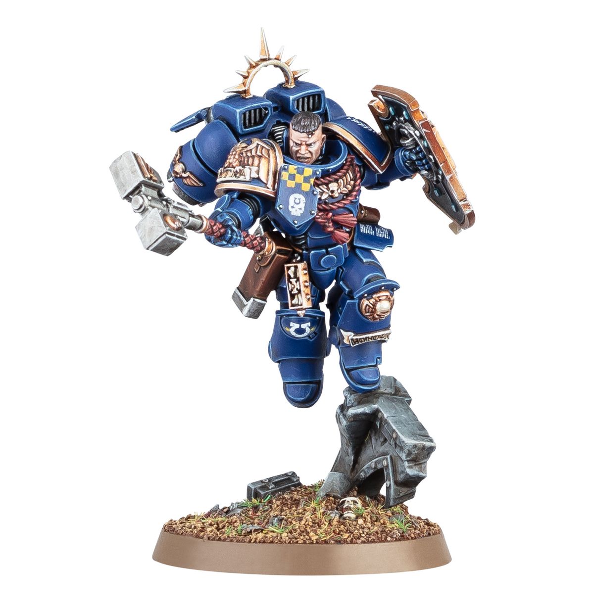 Warhammer 40000 Space Marines Captain With Jump Pack And Relic Shield