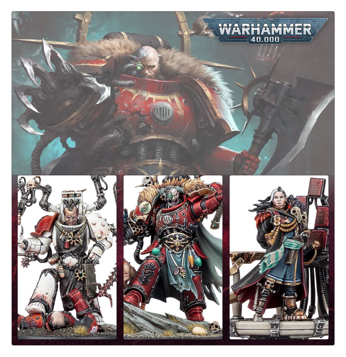 Warhammer 40000 Chaos Space Marines Huron Blackheart And The Masters Of The Maelstrom