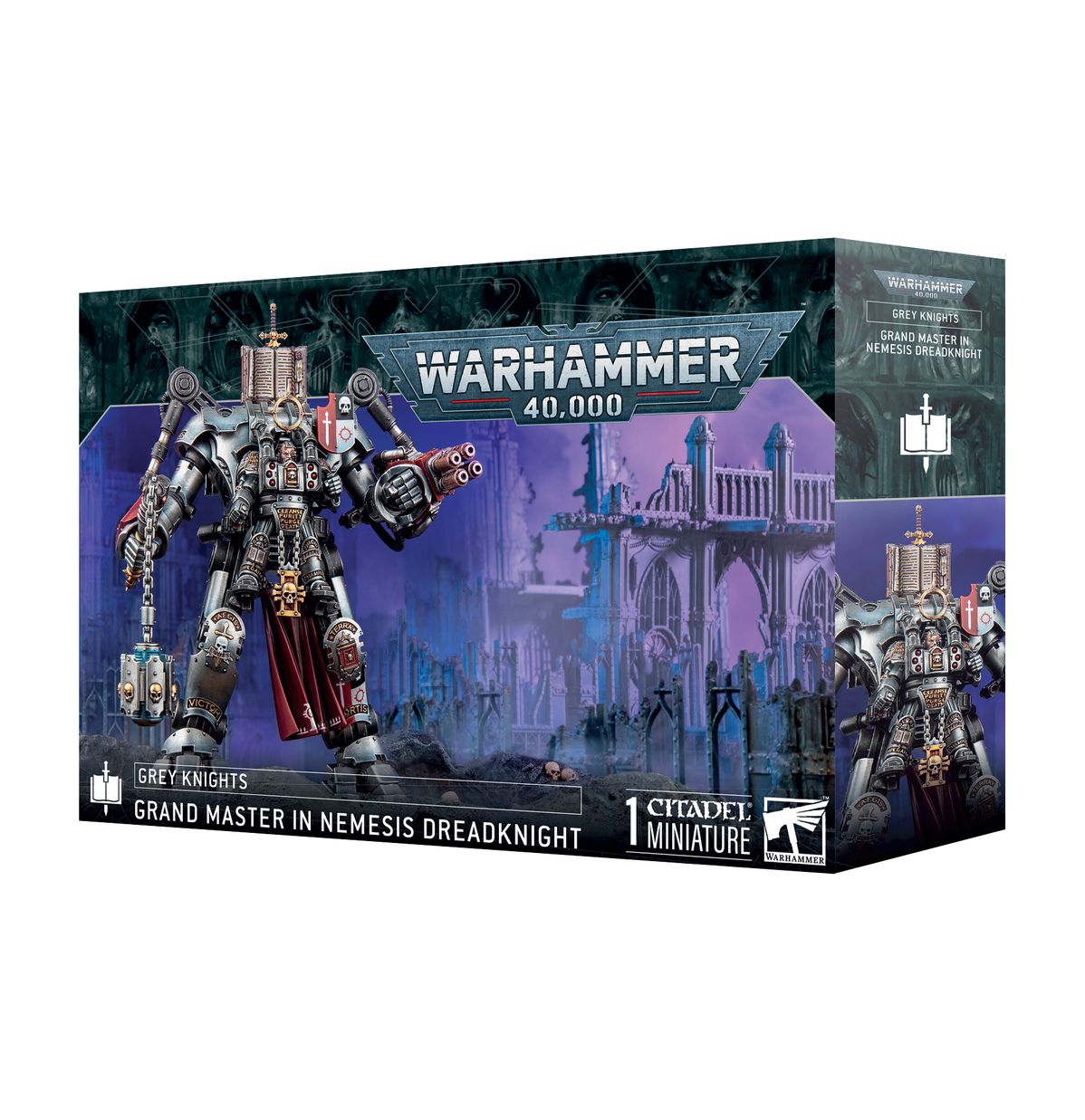 Warhammer 40000 Grey Knights Grand Master in Nemesis Dreadknight