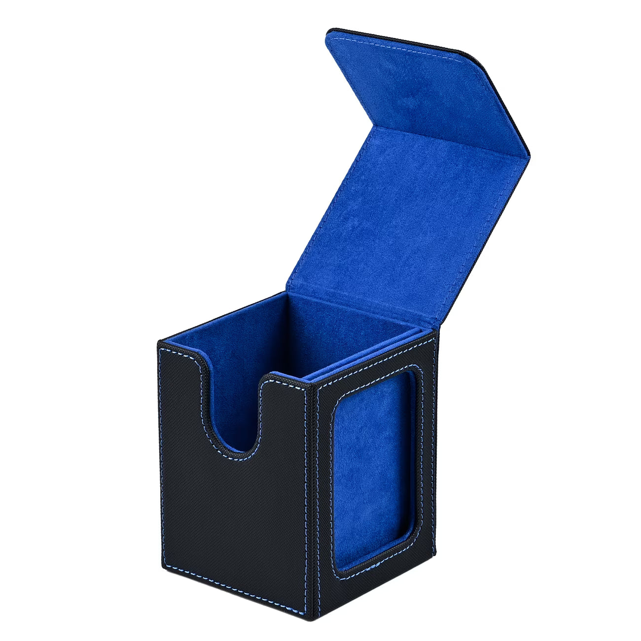 Windowed Deck Box Magnetic Flip Lid 100+: Vertical