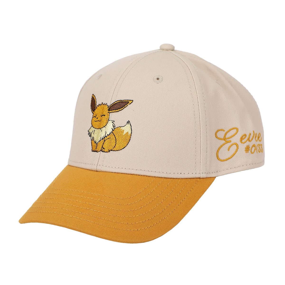 Pokemon Embroidered Eevee Adult Baseball Hat (One Size)