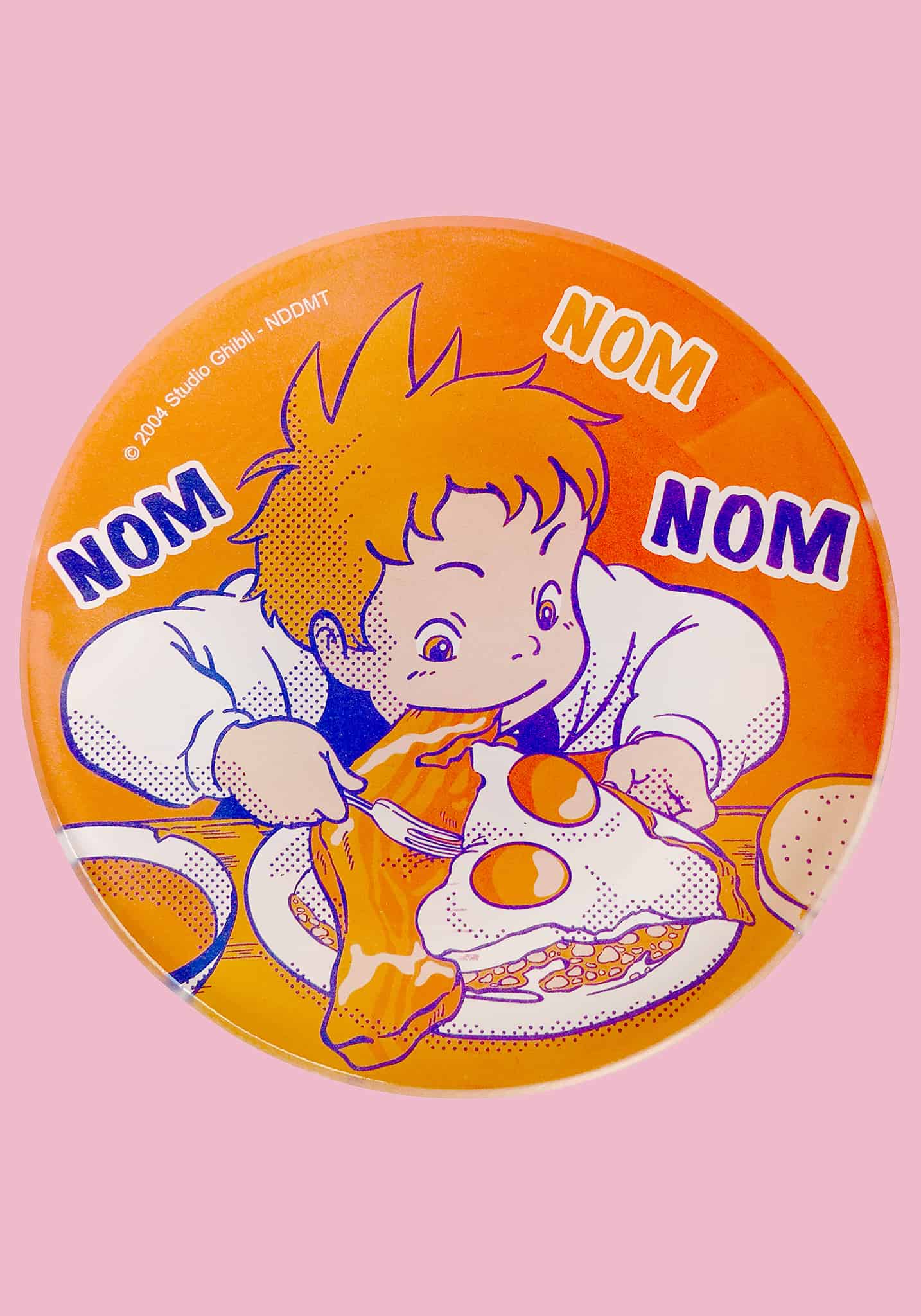 Howl's Moving Castle Yummy Mini Glass Plate (Nom Nom)