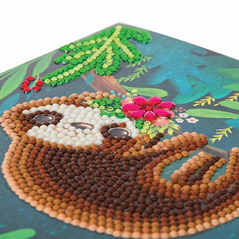 Crystal Art Card Kit: Sloth