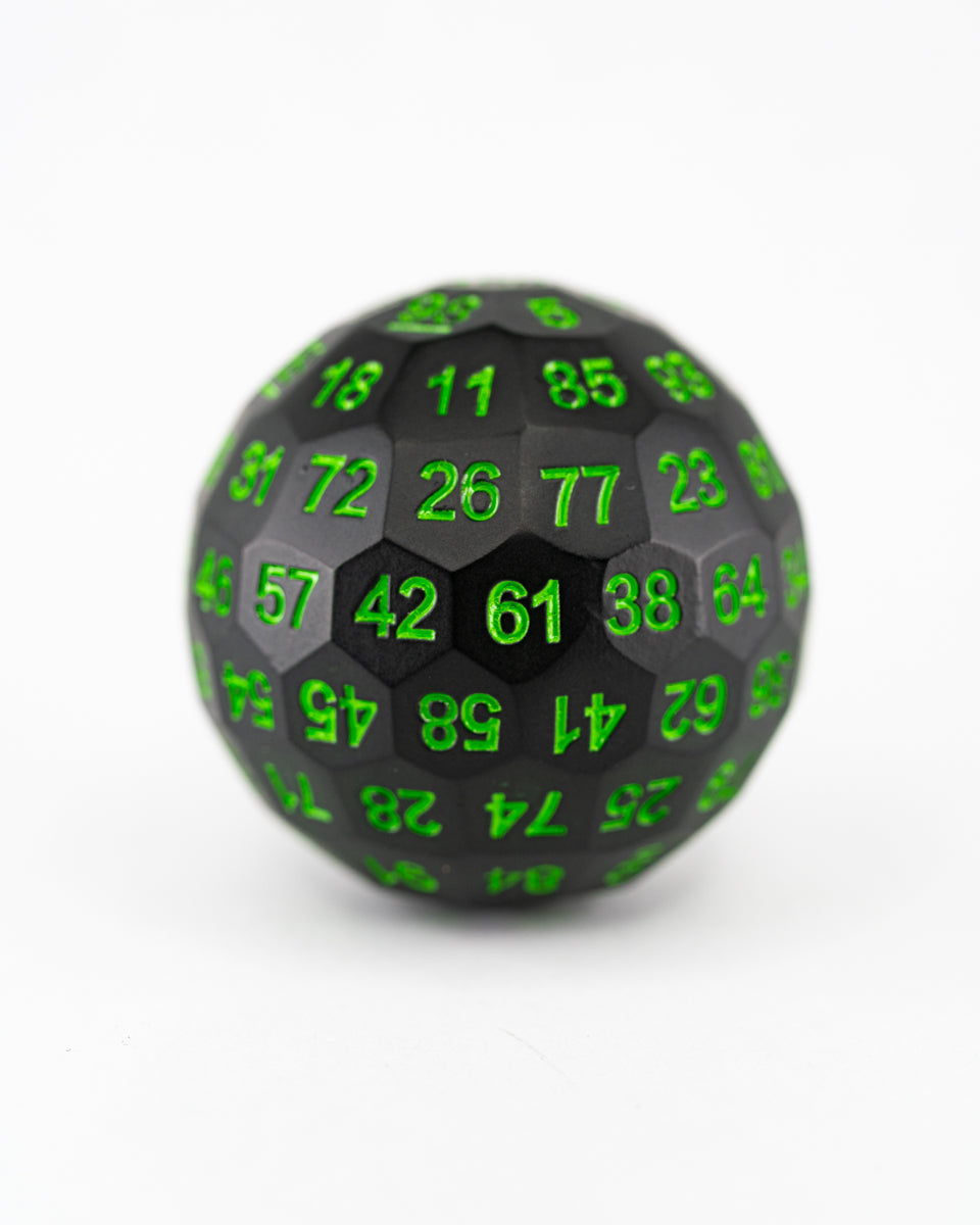 Reactor Core | Metal | Individual d100 Percentile Dice - Emberglow Gaming
