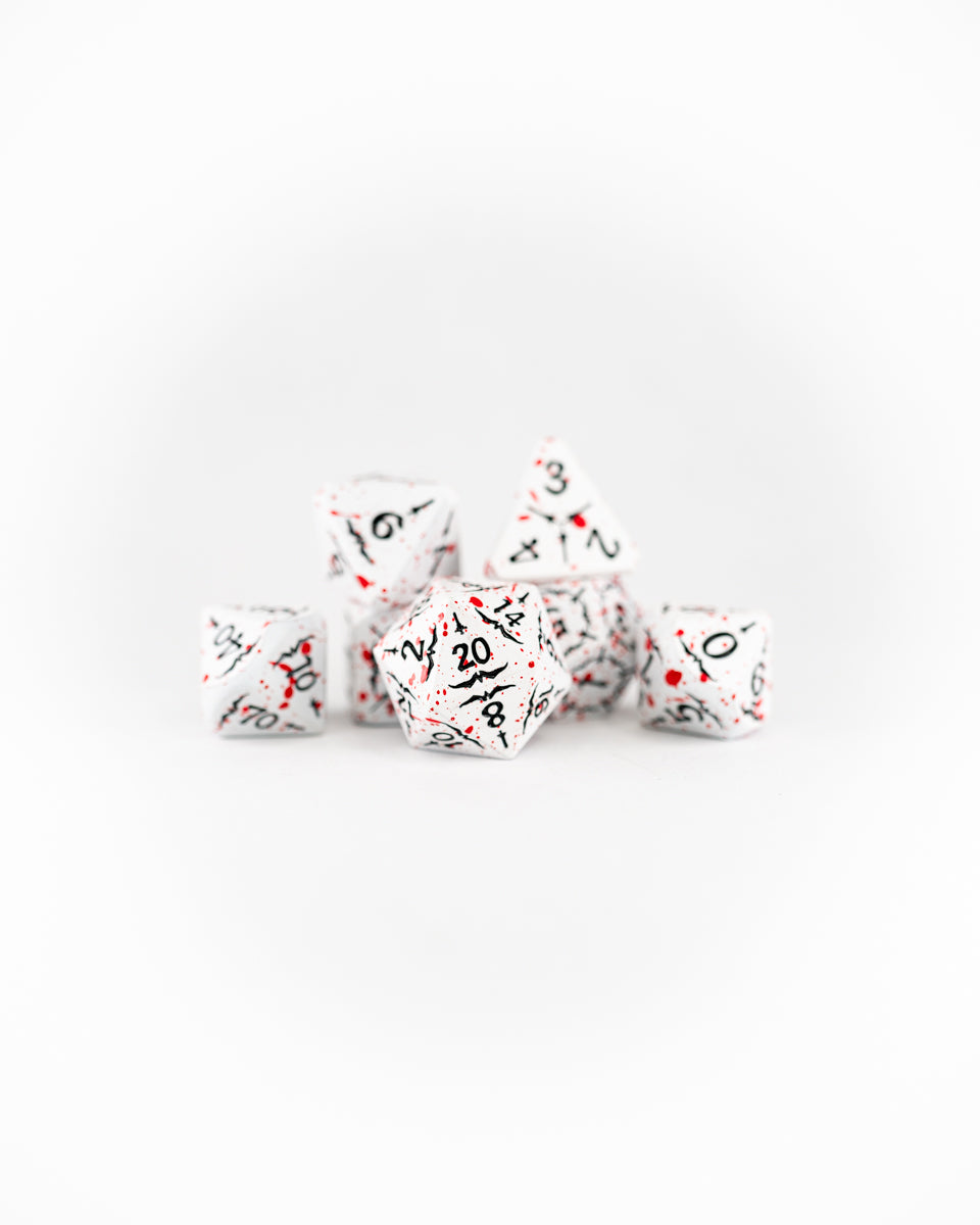 Battlemaster | 7 Piece Metal Dice Set - Emberglow Gaming