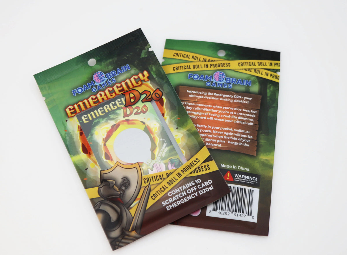 Emergency D20 Scratch Off Card