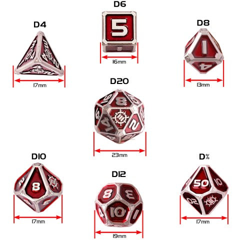 Enamel Dice With Drawstring Pouch