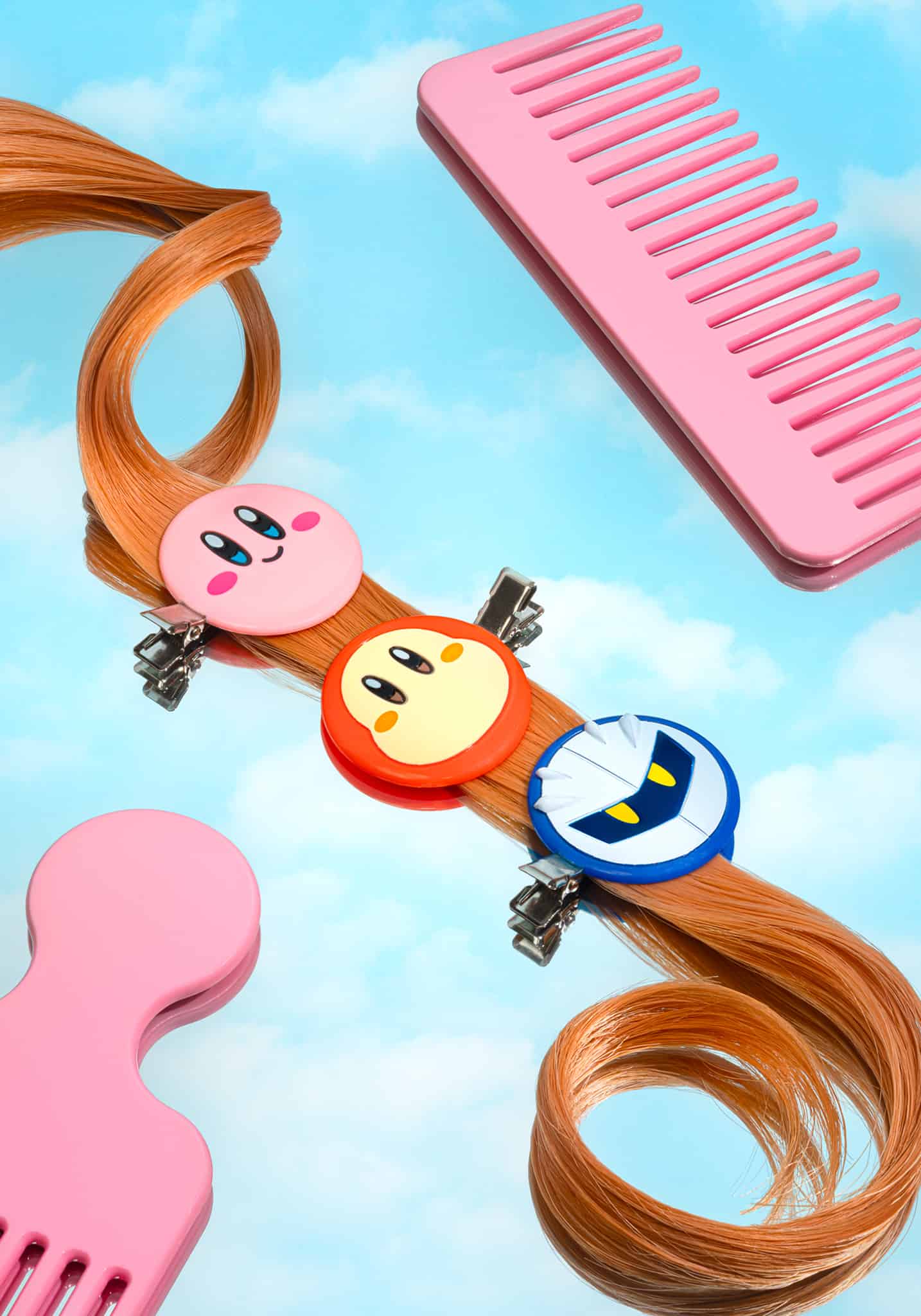 Kirby Hair Clip 2pcs Set (Meta Knight)