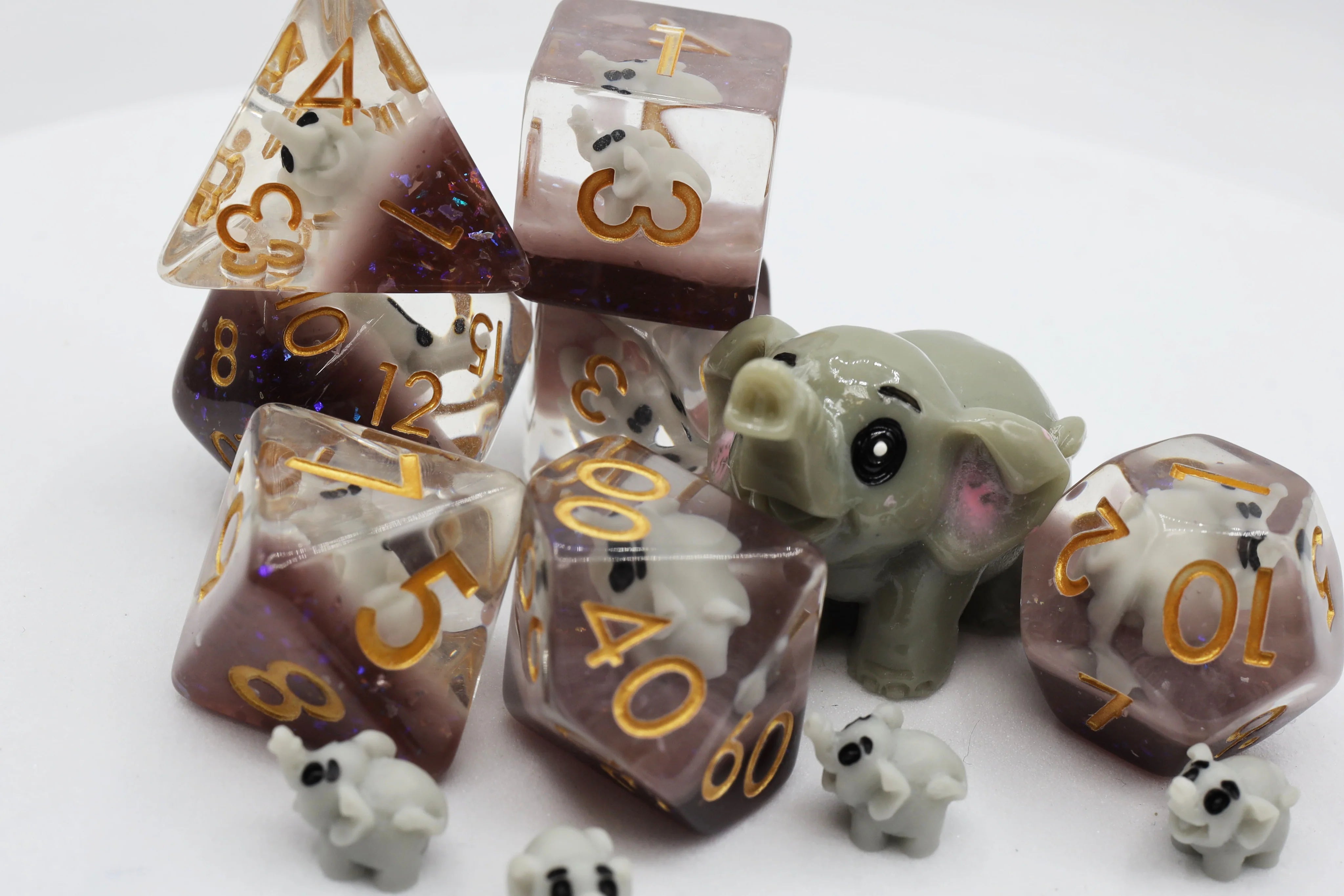Elephant RPG Dice - 7 Set