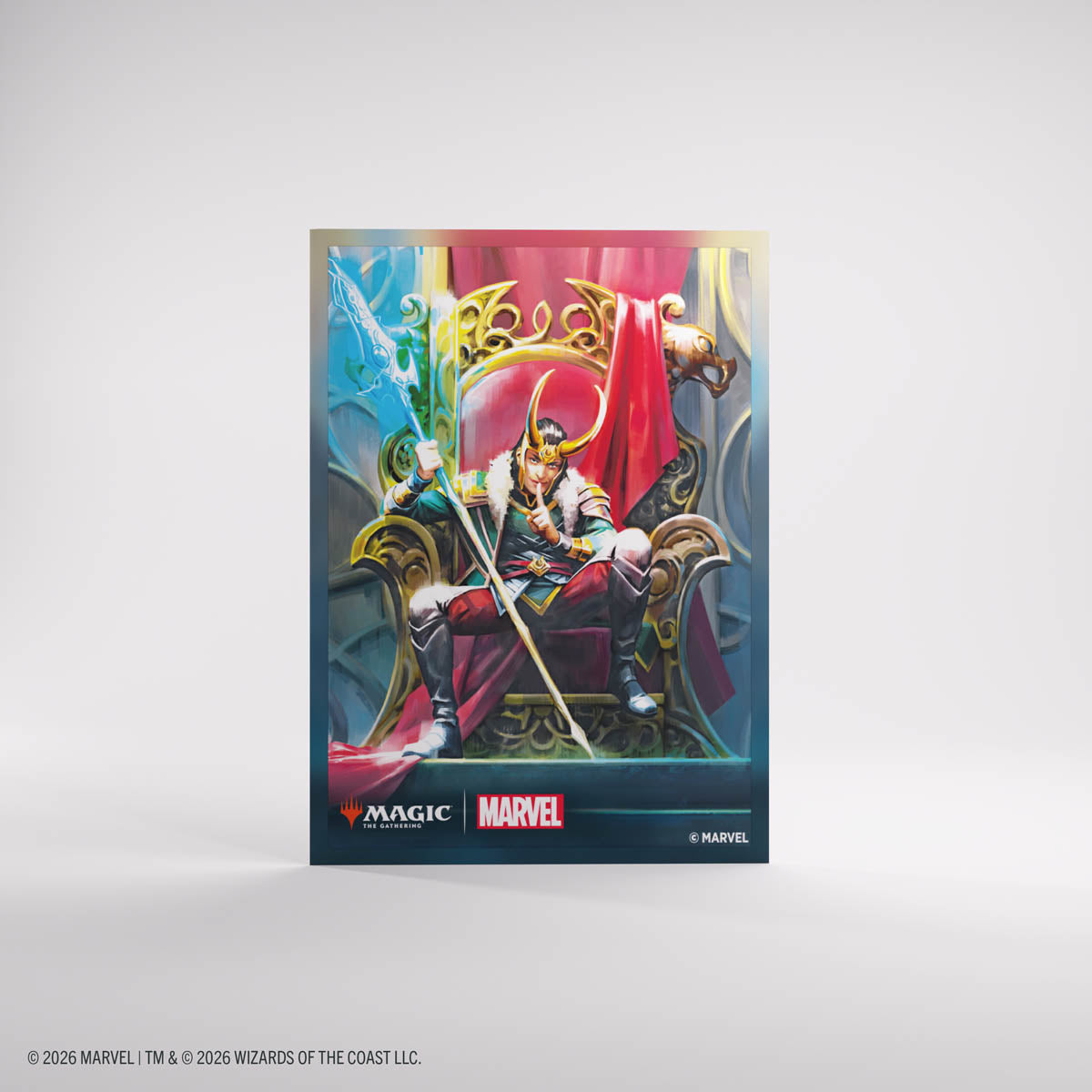 Gamegenic: Magic The Gathering: Msh Marvel Super Heroes: Premium Art Sleeves: Loki And Doctor Doom image 2