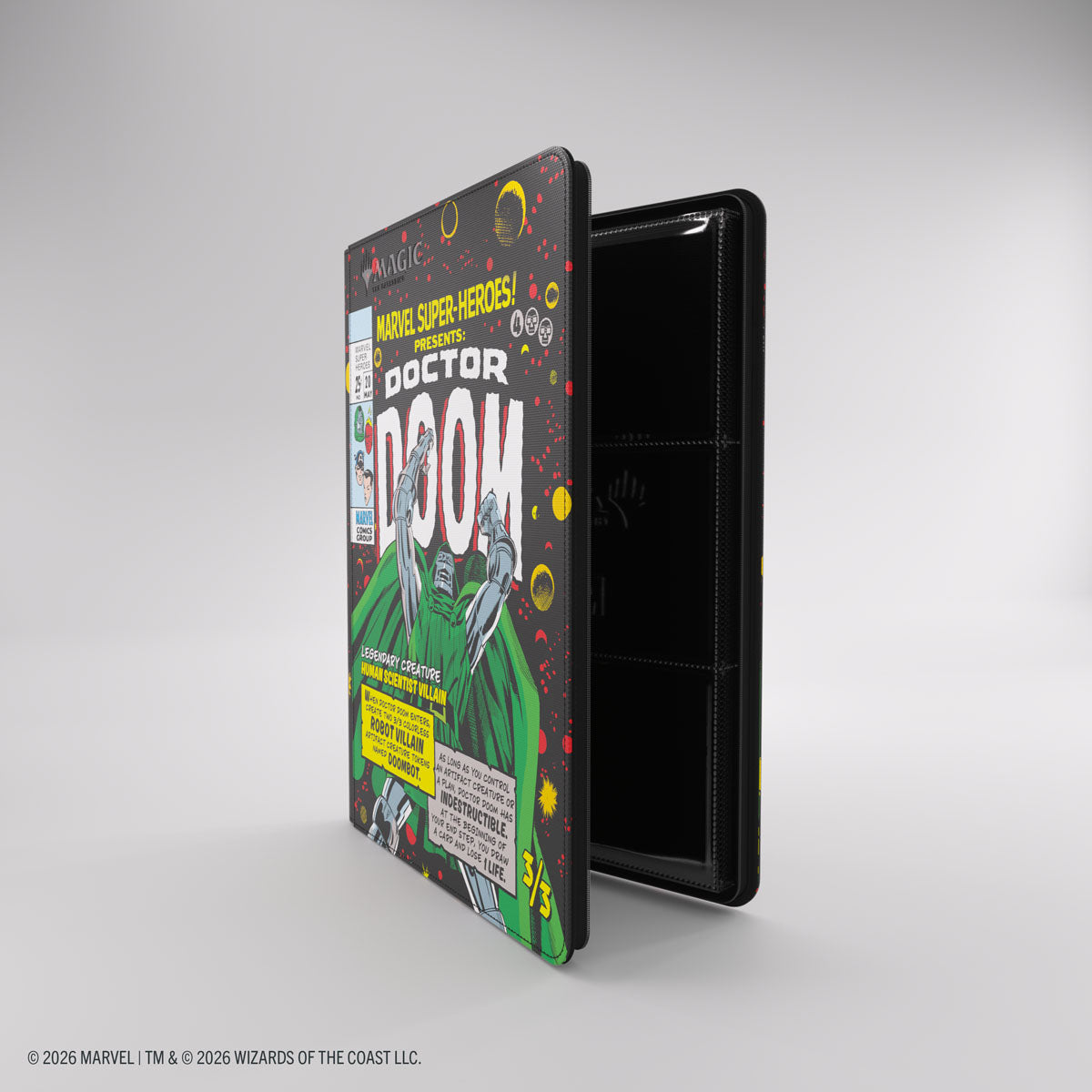 Gamegenic: Magic The Gathering: Msh Marvel Super Heroes: 18-Pocket Zip-Up Album: Doctor Doom And Spider-Man image 3