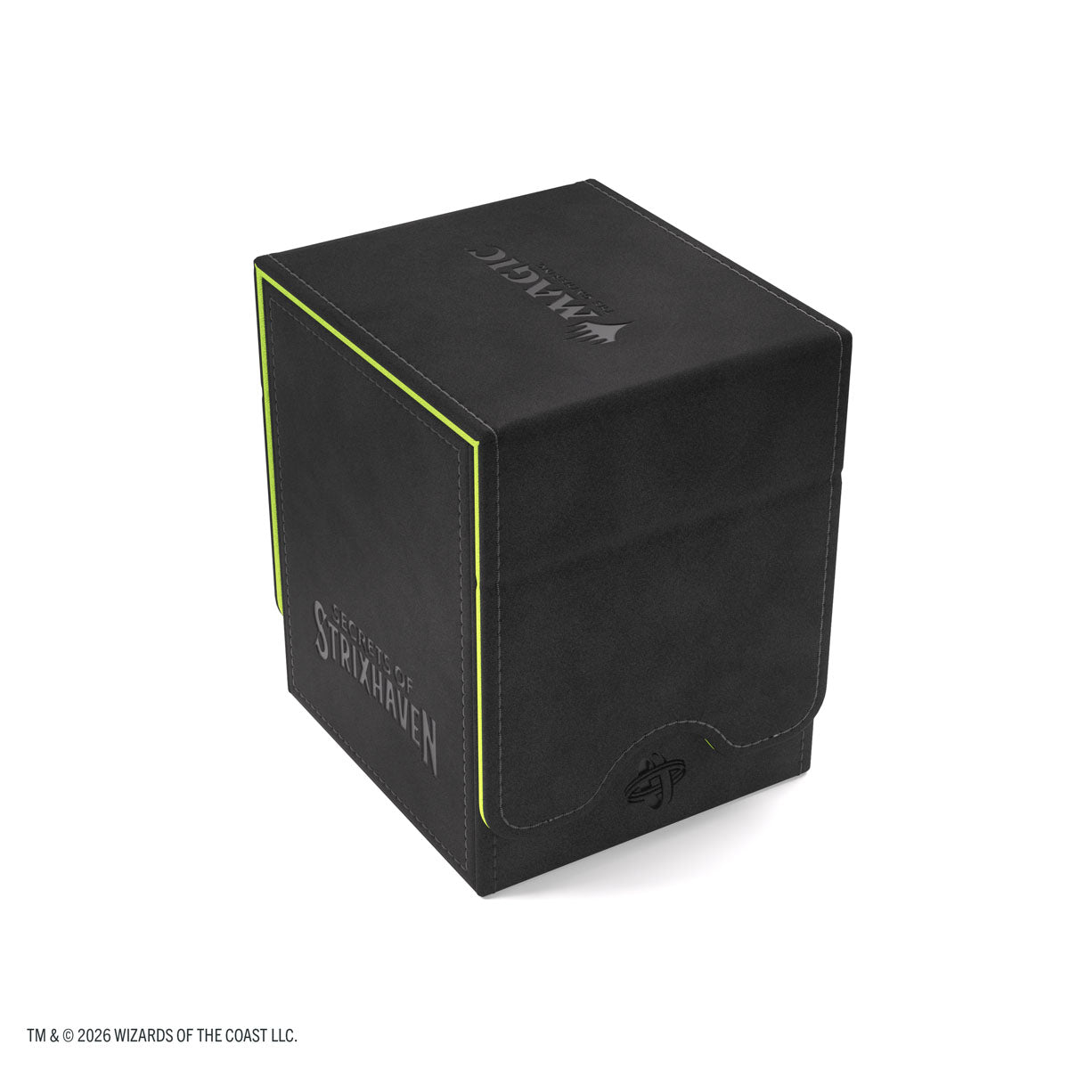 Gamegenic: Magic The Gathering: Secrets Of Strixhaven: Squire Plus 100 Xl: Black And Green