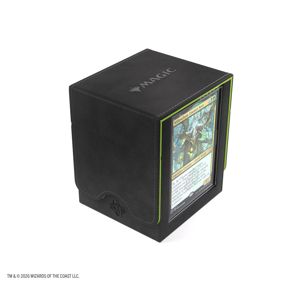 Gamegenic: Magic The Gathering: Secrets Of Strixhaven: Squire Plus 100 Xl: Black And Green