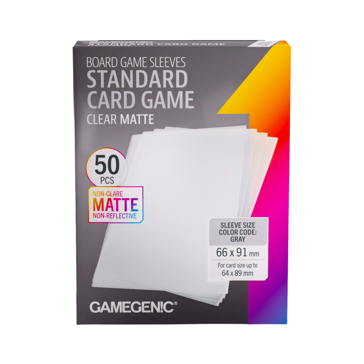 Board Game Sleeves Standard Card Game Clear Matte - image 1