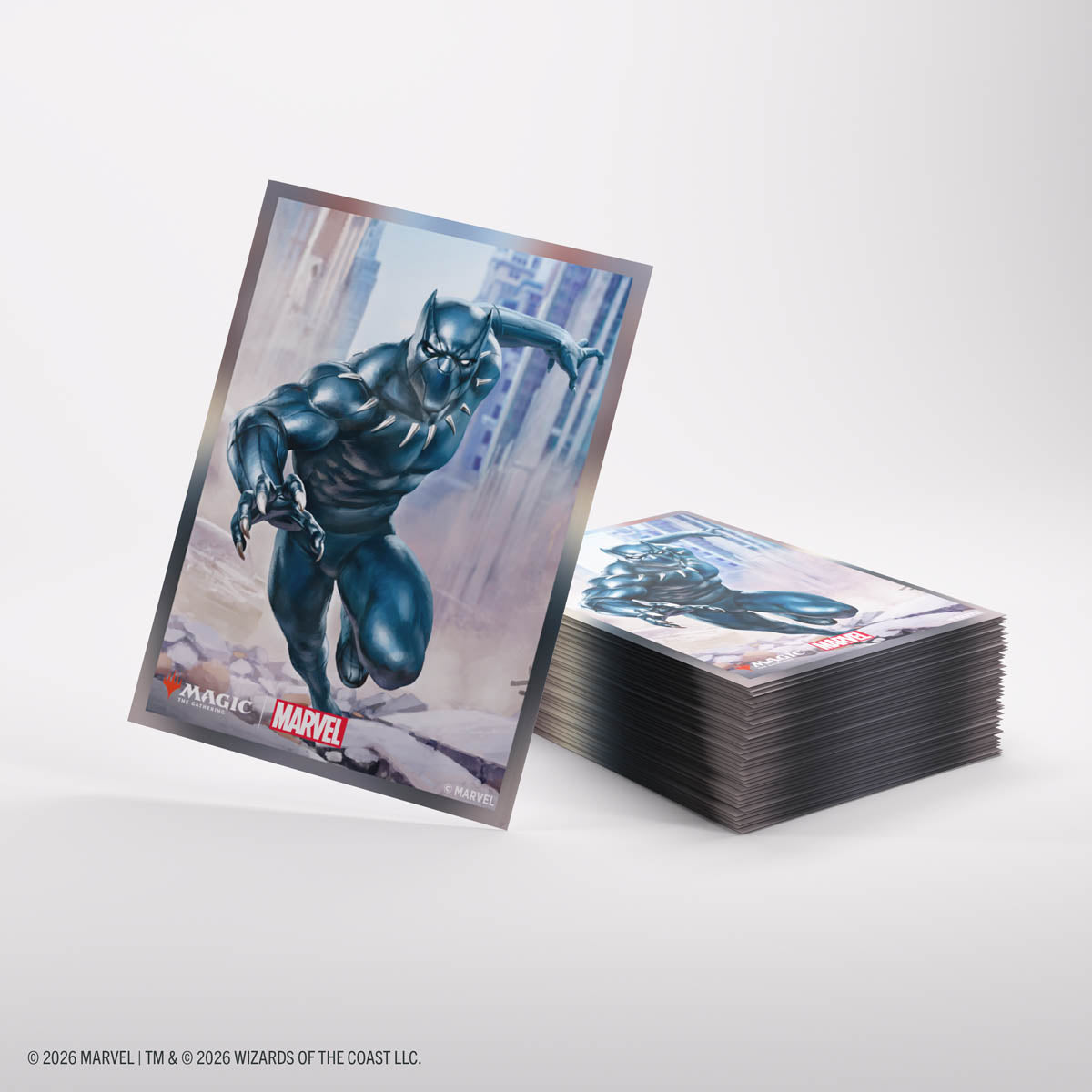 Gamegenic: Magic The Gathering: Msh Marvel Super Heroes: Premium Art Sleeves: Black Panther image 4