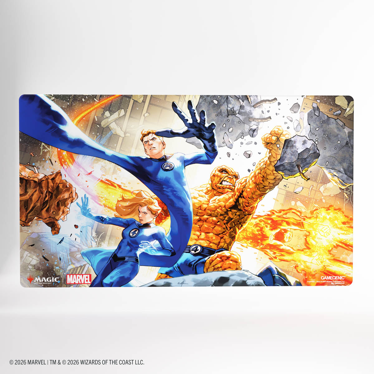 Gamegenic: Magic The Gathering: Msh Marvel Super Heroes: Shiny Playmat: The Fantastic Four image 1